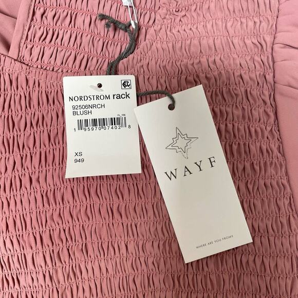 NWT WAYF Camden Smocked Puff Sleeve Tiered Maxi Dress - Picture 13 of 13